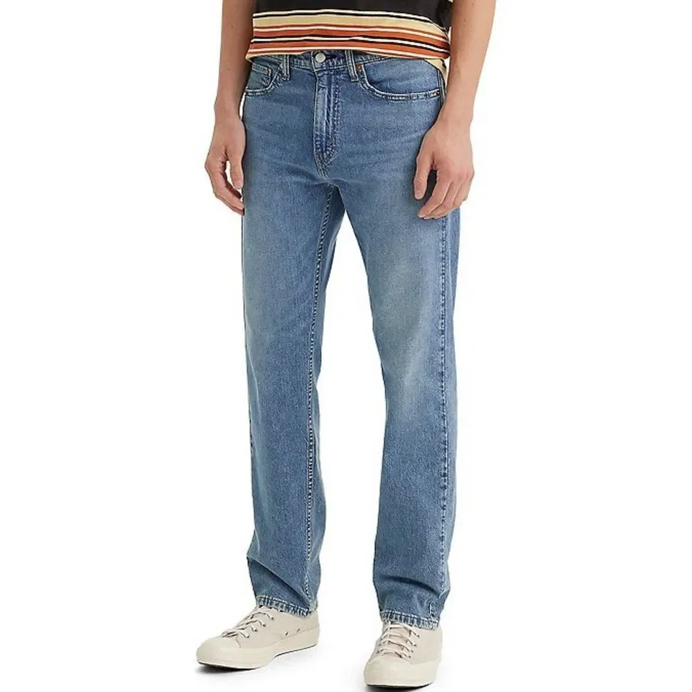 Levi's Men's 505 Regular Fit Non-Stretch Jeans Size 40x30 Medium Wash Streetwear